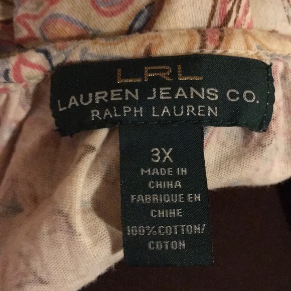 LRL by Ralph Lauren Cotton blouson top size 3x - Picture 5 of 5